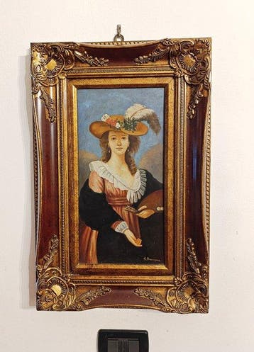 Elisabeth Le Brun, after - Autoritratto con cappello di