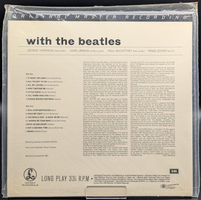 Beatles - With The Beatles - MFSL Rarity - Vinylplaat -, CD & DVD, Vinyles Singles