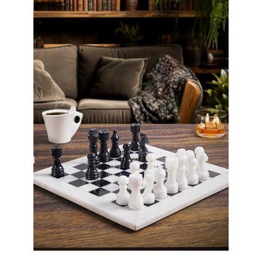 Bordspel - Limited Edition Handmade Himalayan Marble Chess