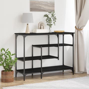 vidaXL Console Tafel Zwart eiken 100 x 35 x 75 cm, Verzenden