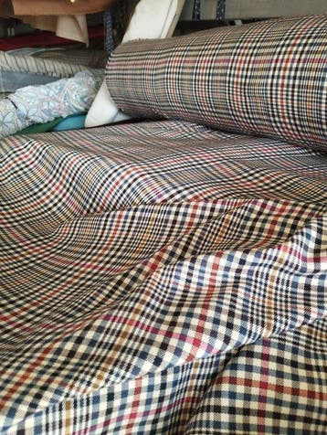 Tartan en pure laine à grammage élevé, 400x140 - Textile -