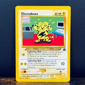 Pokémon Card - Electabuzz Black Star Promo 46 - Pokémon, Nieuw