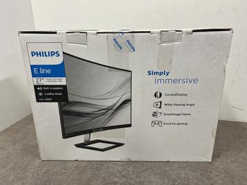Veiling - Philips game monitor 27 gebogen E-Line, Computers en Software, Monitoren, Refurbished