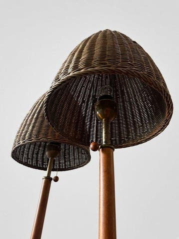 Lamp (2) - Een paar Deense tafellampen in mid-century