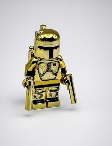 Lego Minifiguur - Star Wars - Chrome Gold Boba Fett Mini, Kinderen en Baby's, Nieuw