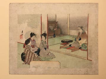 Vrouwen in een traditionele Japanse kamer - Ogata Gekko