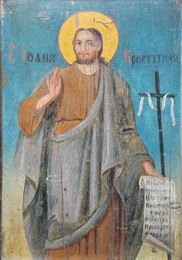 Icoon - Johannes de Doper - hout - HI. Johannes de Doper