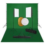 vidaXL Fotostudioset met softboxlampen, achtergrond en, Verzenden
