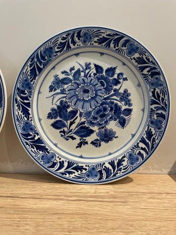 De Porceleyne Fles, Delft - Assiette (2) - Faïence - Étagère