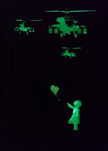Fictional World (1980) - Banksy´s Helicopter helps Glowing