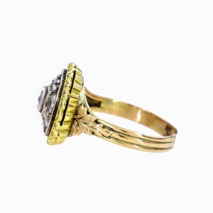 Bague - 14 carats Or jaune - Diamants, Bijoux, Sacs & Beauté, Bagues