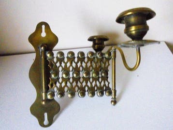 Wandkandelaar - Double wall candle holder, piano candle