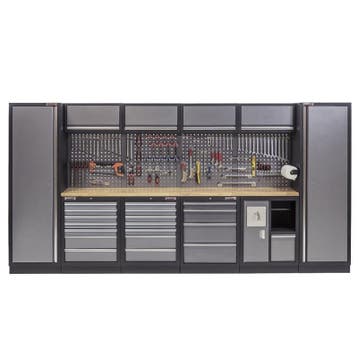 Complete Werkplaatsinrichting, werkbank houten blad,, Doe-het-zelf en Bouw, Werkbanken, Ophalen of Verzenden, Nieuw