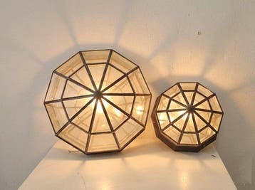 Lamp (2) - 2 grote Arabische plafondlampen, Granadische