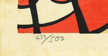 Nishijima Katsuyuki – originele handgesigneerde houtsnede