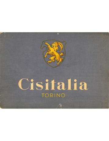 1947 CISITALIA PROGRAMMA BROCHURE ITALIAANS