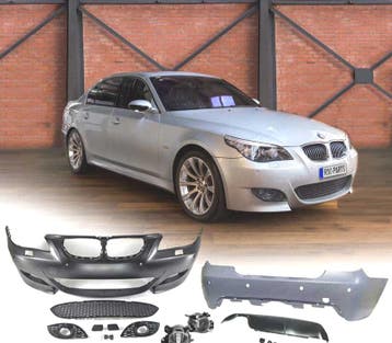 KIT CARROSSERIE BMW E60 03-07 LOOK M5 PDC SRA + ANTIBROUILLA, Verzenden