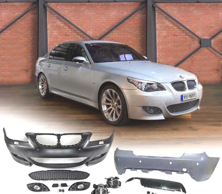 KIT CARROSSERIE BMW E60 03-07 LOOK M5 PDC SRA + ANTIBROUILLA, Autos : Pièces & Accessoires, Carrosserie & Tôlerie, Envoi