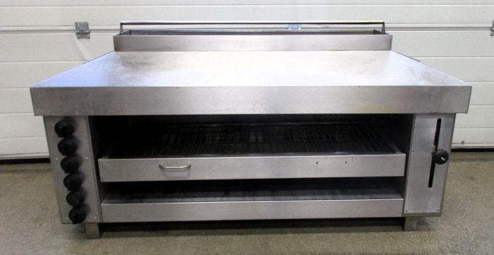 Pita Grill met 6 branders - B130 x D43 x H53 cm - Gas, Zakelijke goederen, Horeca | Keukenapparatuur