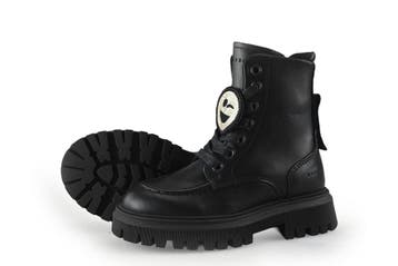 Nubikk Veterboots Meisjes in maat 25 Zwart, Kinderen en Baby's, Verzenden, Jongen of Meisje, Nubikk, Schoenen