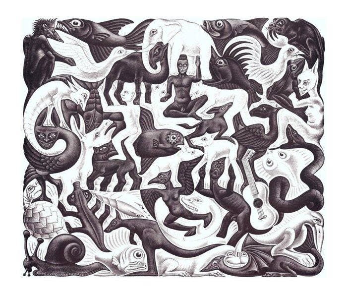 M.C. Escher - “Mosaic”., Antiquités & Art, Art | Dessins & Photographie