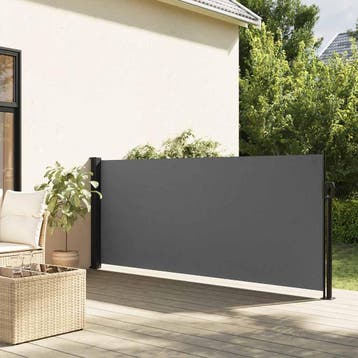 vidaXL Uitschuifbaar zijluifel antraciet 100x500 cm, Verzenden, Nieuw