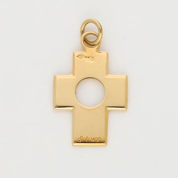 Pendentif - 18 carats Or jaune - Croix