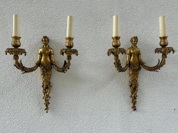 Wandkandelaar (2) - Brons