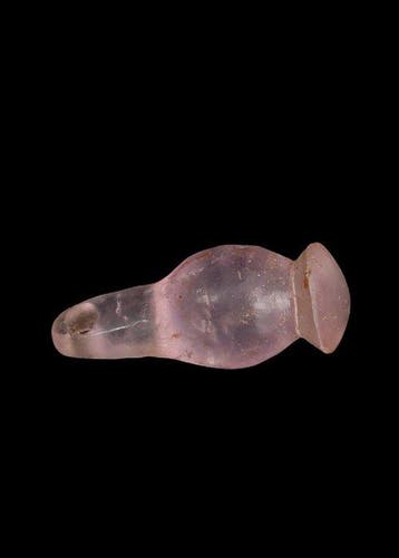 Égypte ancienne, Nouvel Empire Améthyste pâle Poppy Amulet, Antiek en Kunst