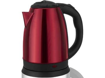 Veiling - Rood RVS waterkoker 1.8 Liter 1500W, Electroménager, Bouilloires