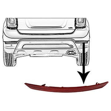 Fiat 500X 2014+ Reflector Rechts In Bumper (Achterlampen), Auto-onderdelen, Verzenden, Nieuw