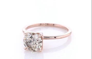 Zonder minimumprijs - Ring - 14 karaat Roségoud - 1.50ct.