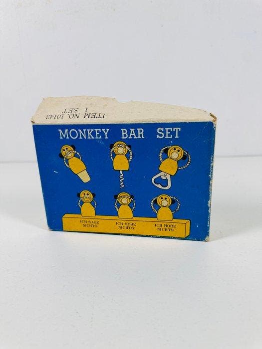Monkey Bar Set in Original Box - Werktuig, Antiek en Kunst, Curiosa en Brocante