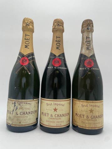 Moët & Chandon, Impérial - Champagne Brut - 3 Bouteille, Verzamelen, Nieuw
