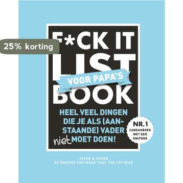 F*ck it list Book voor papas 9789461444127 Jacob & Haver, Verzenden, Gelezen, Jacob & Haver