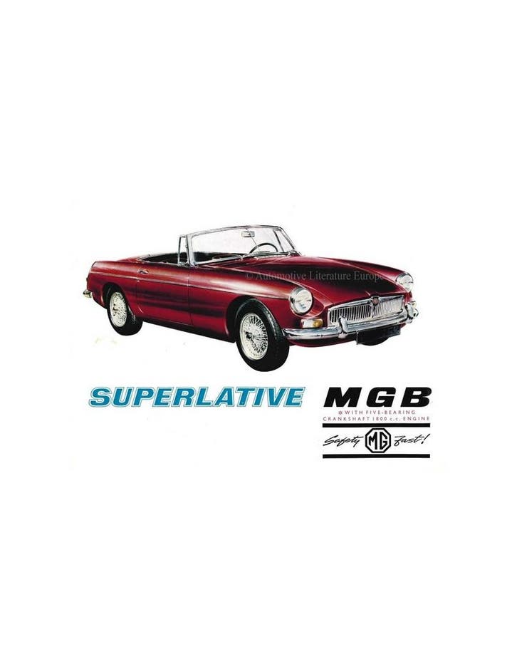 1967 MG MGB BROCHURE ENGELS, Livres, Autos | Brochures & Magazines, Enlèvement ou Envoi