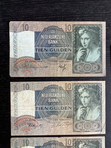 Nederland. - 9 Banknotes - 1929/1966 (Zonder minimumprijs)