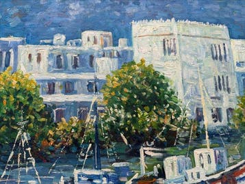 Franse school (XIX) - Le Port ensoleillé