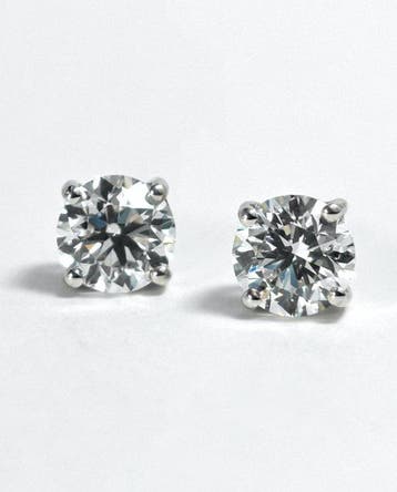 Oorbellen - 18 karaat Witgoud - 1.40ct. tw. Diamant