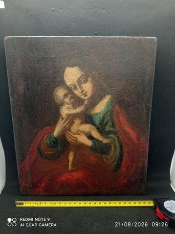 Italiaanse school (XVII) - Madonna con Bambino