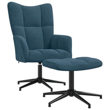 Draaibare Fauteuil - Blauw | OP = OP (relaxfauteuil), Verzenden, Minder dan 75 cm, Zo goed als nieuw, Metaal