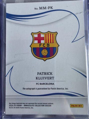 2024/25 Panini Immaculate Collection Patrick Kluivert /49, Collections