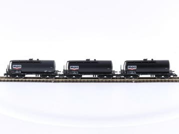 Schaal N Minitrix 15508 set ketelwagens van de DB #5508, Ophalen of Verzenden, Overige typen