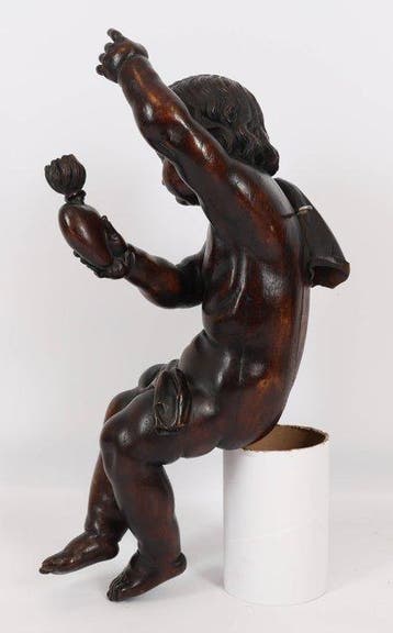 Sculpture, Vlaamse barokke putto - Goddelijke Liefde