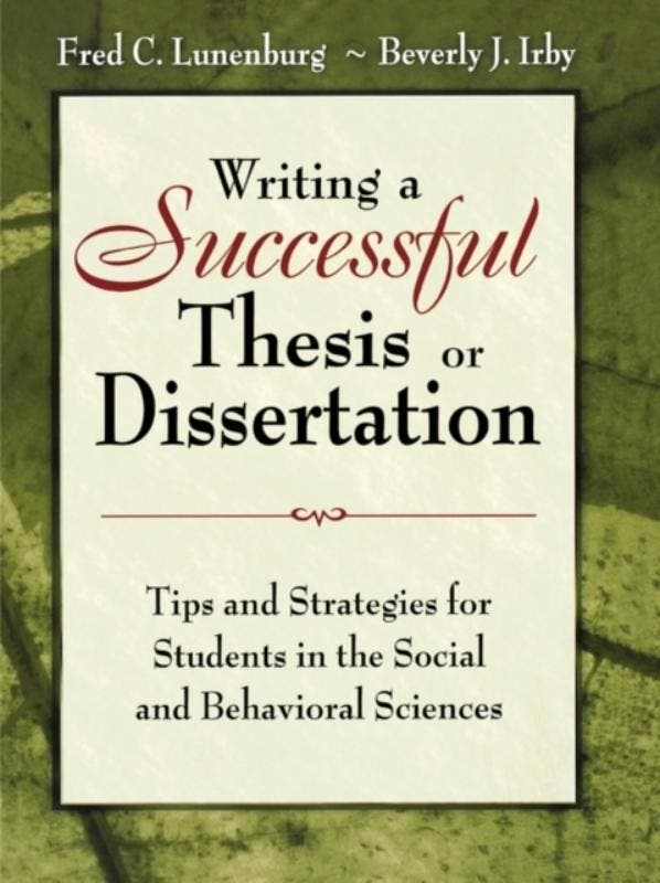 Writing A Successful Thesis Or Dissertation |  | Nieuw, Boeken, Overige Boeken, Nieuw, Verzenden