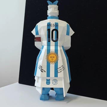 Beeldje - Messi 10 Argentina - Hars, Nieuw