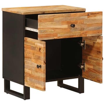 vidaXL Bedkast Bruin 50 x 33 x 60 cm Massief Mango Hout, Verzenden, Nieuw