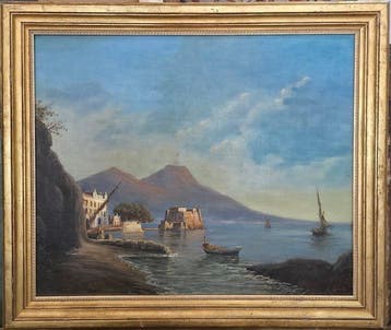 Achille Carrillo (1818-1880) - Marina di Napoli