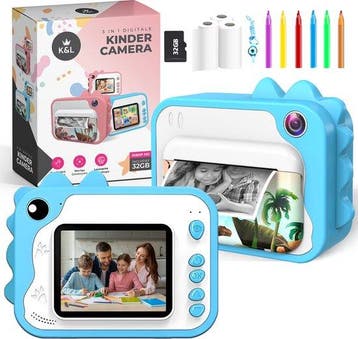2dekans | K&L® 3 IN 1 Digitale Kindercamera + Instant print, Kinderen en Baby's, Ophalen of Verzenden, Nieuw