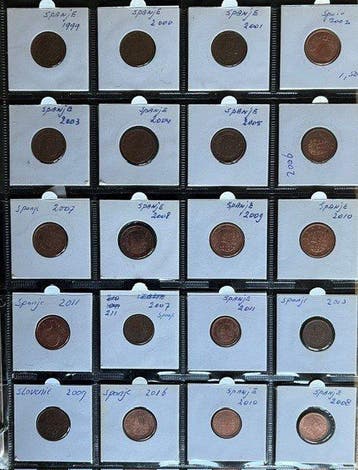 Europa. 1 Cent / 2 Cent / 5 Cent 2002/2020 (513 coins +